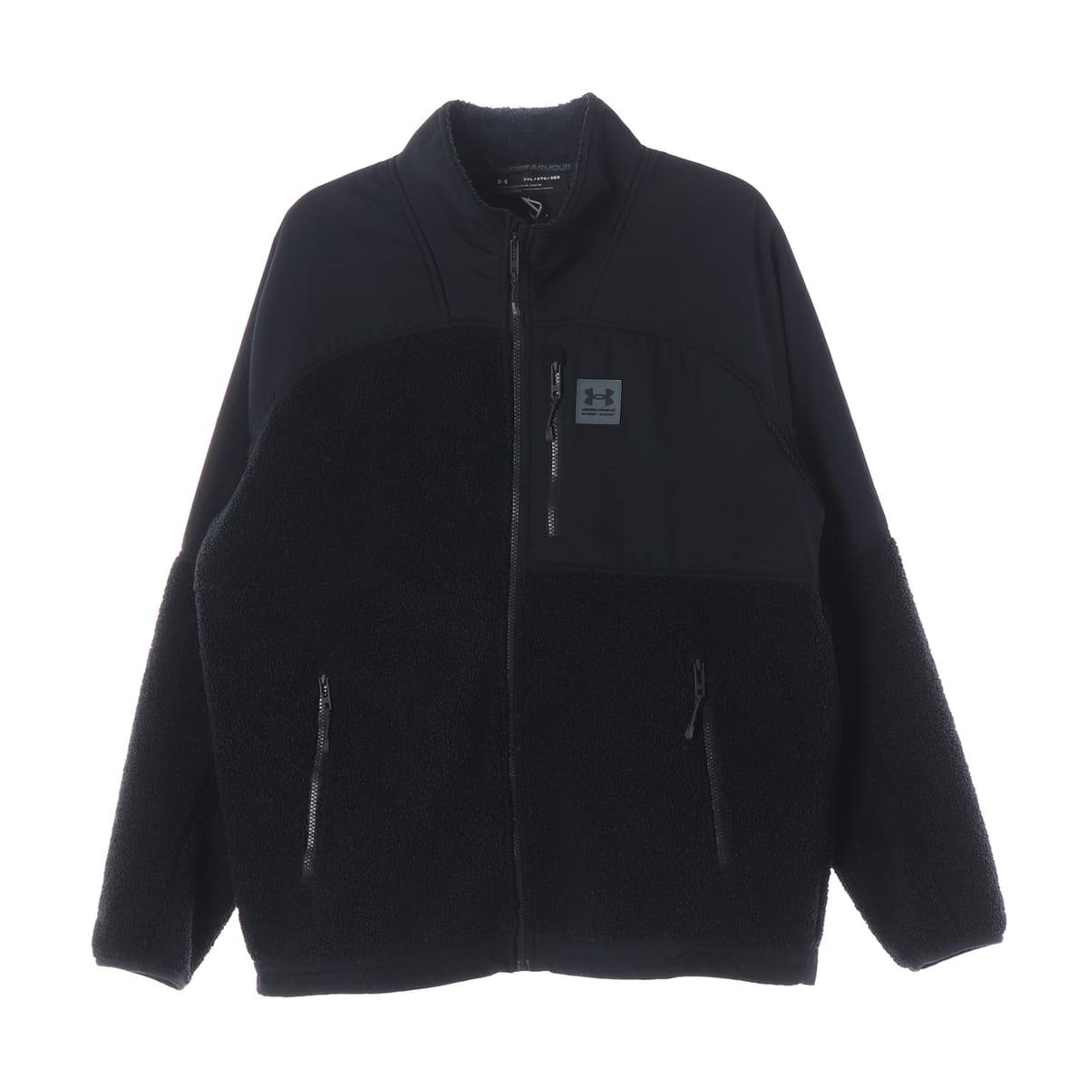 언더 아머 22FW UA 미션 풀 집업 플리스 재킷 자켓 블랙 상세 이미지 1
