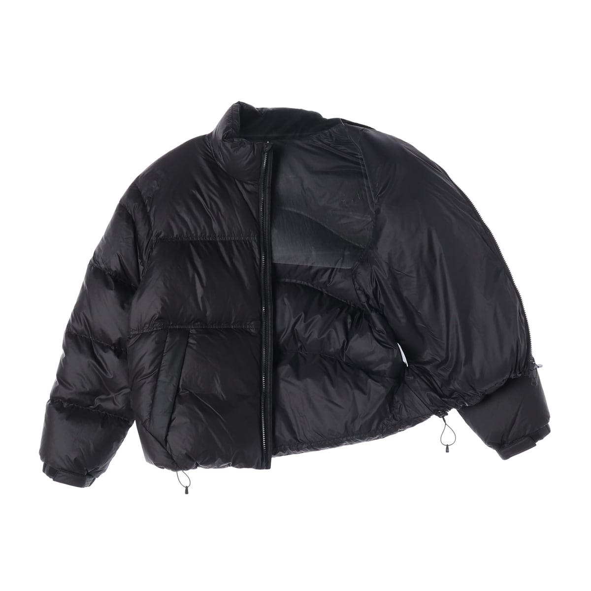 살로몬 24FW 우먼스 컨투어 크롭 다운 그레이 구스 다운 숏 패딩 상세 이미지 2