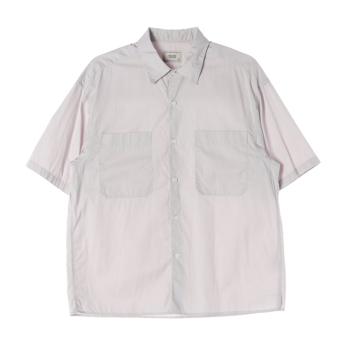 어나더 오피스 Writer Shirt 라이터 반팔 셔츠 도브 그레이 상세 이미지 1