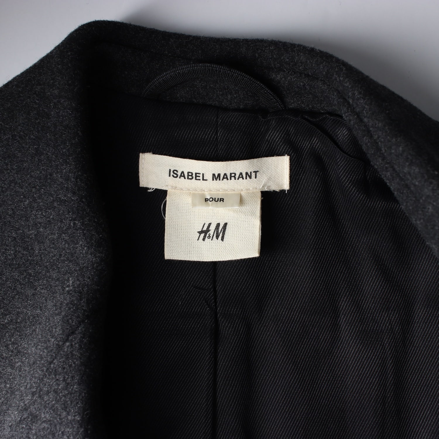 이자벨 마랑 x H&M 울 블렌드 더블 버튼 하프 코트 재킷 이미지 4