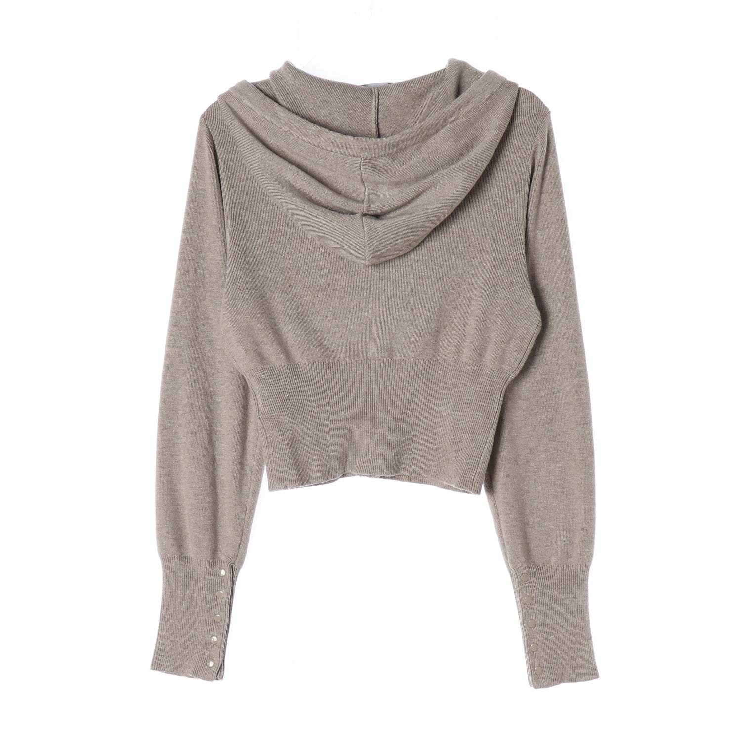 배드블러드 23FW Pure 버튼업 후드 가디건 모카 이미지 2