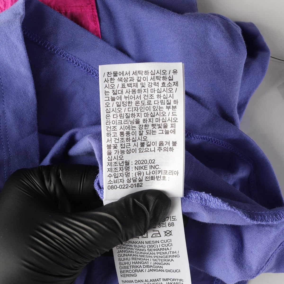 (새상품) 나이키 로고 프린트 배색 포켓 면 반팔 티셔츠 상세 이미지 5