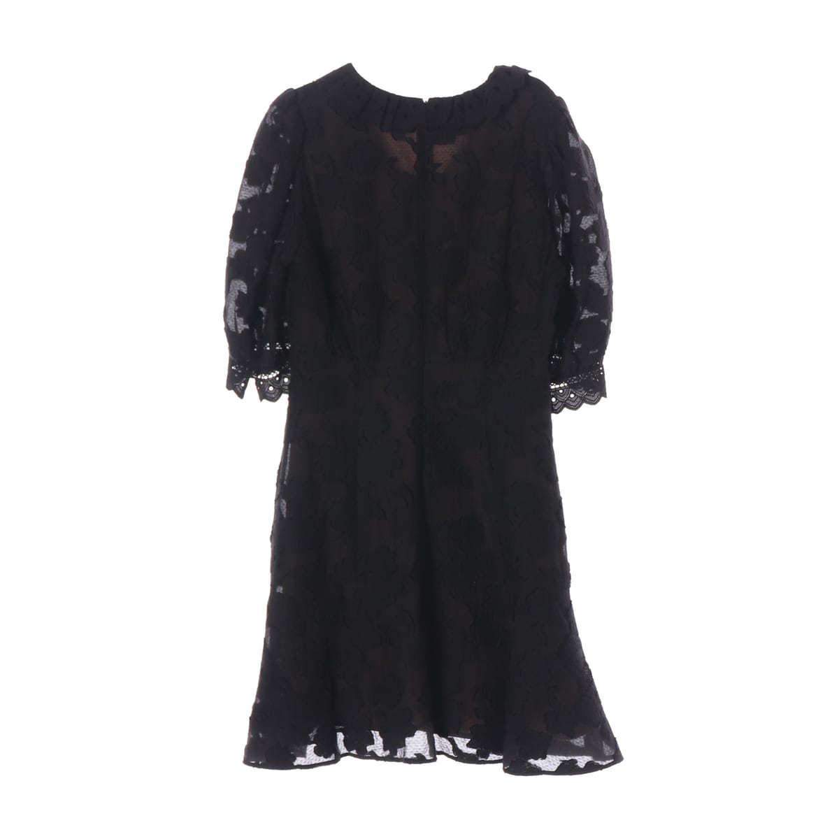 질스튜어트 21FW 실크 블렌드 롱 원피스 블랙 상세 이미지 2