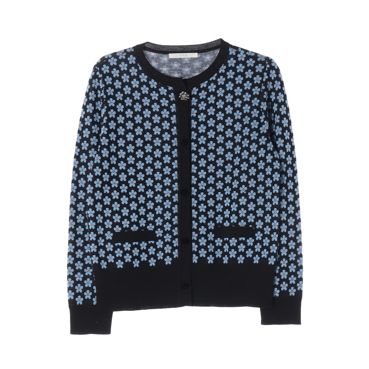 기비 givy 21FW 플라워 패턴 니트 가디건 상세 이미지 1
