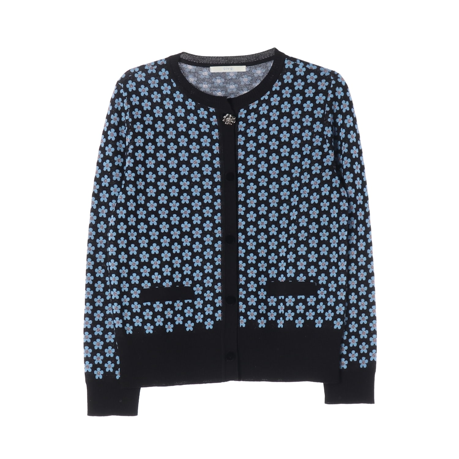 기비 givy 21FW 플라워 패턴 니트 가디건 이미지 1
