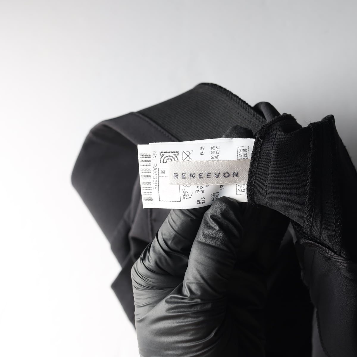 레니본 와이드 크롭 슬랙스 트라우저 팬츠 상세 이미지 3