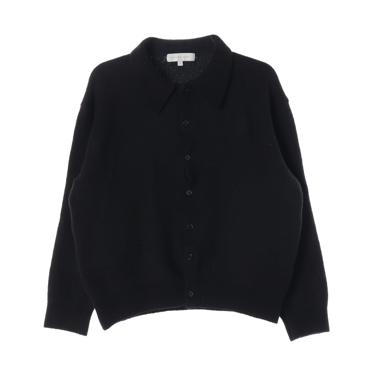 브라운야드 21FW 울 블렌드 카라 버튼 니트 가디건 상세 이미지 1