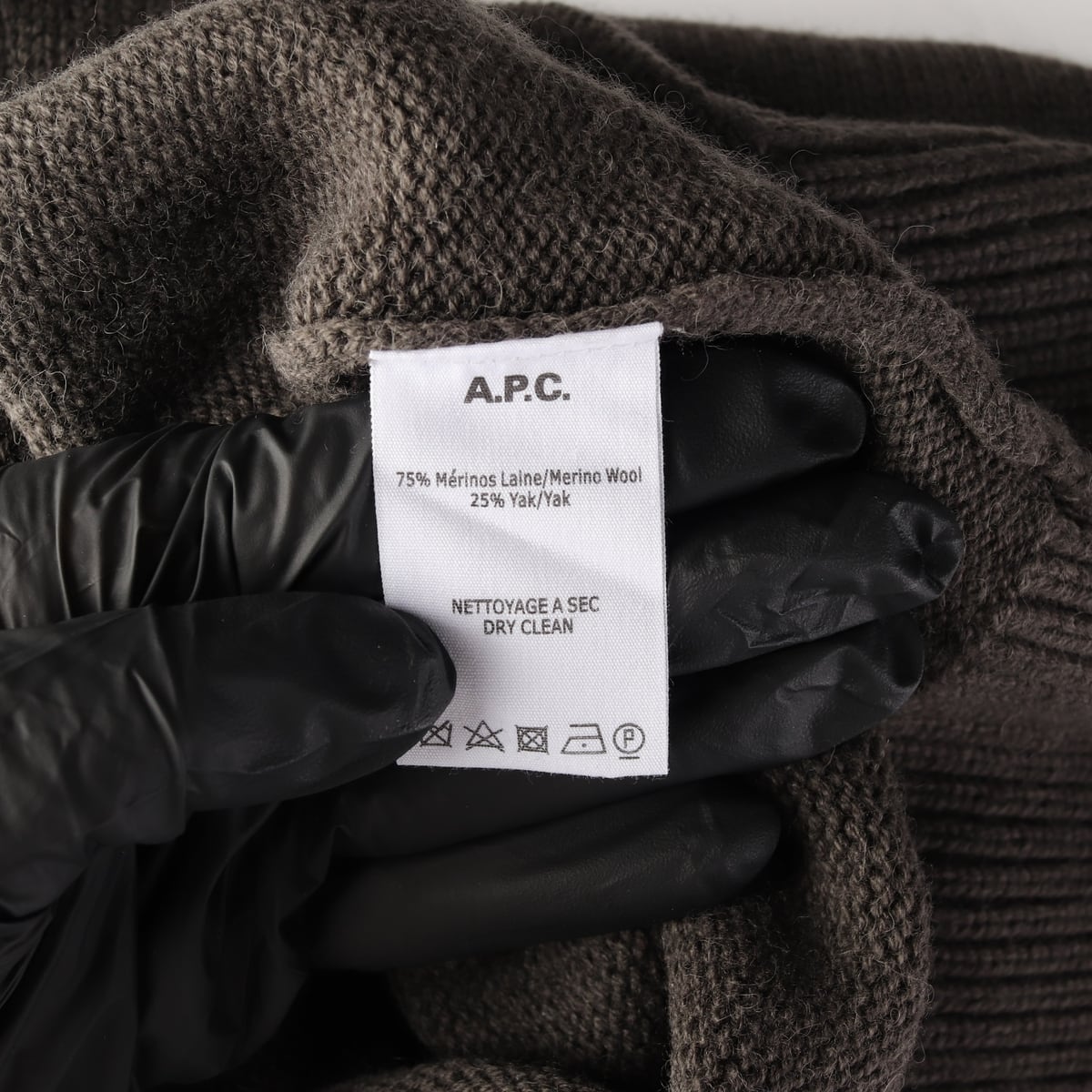 아페쎄 APC 메리노 울 야크 블렌드 니트 스웨터 상세 이미지 4