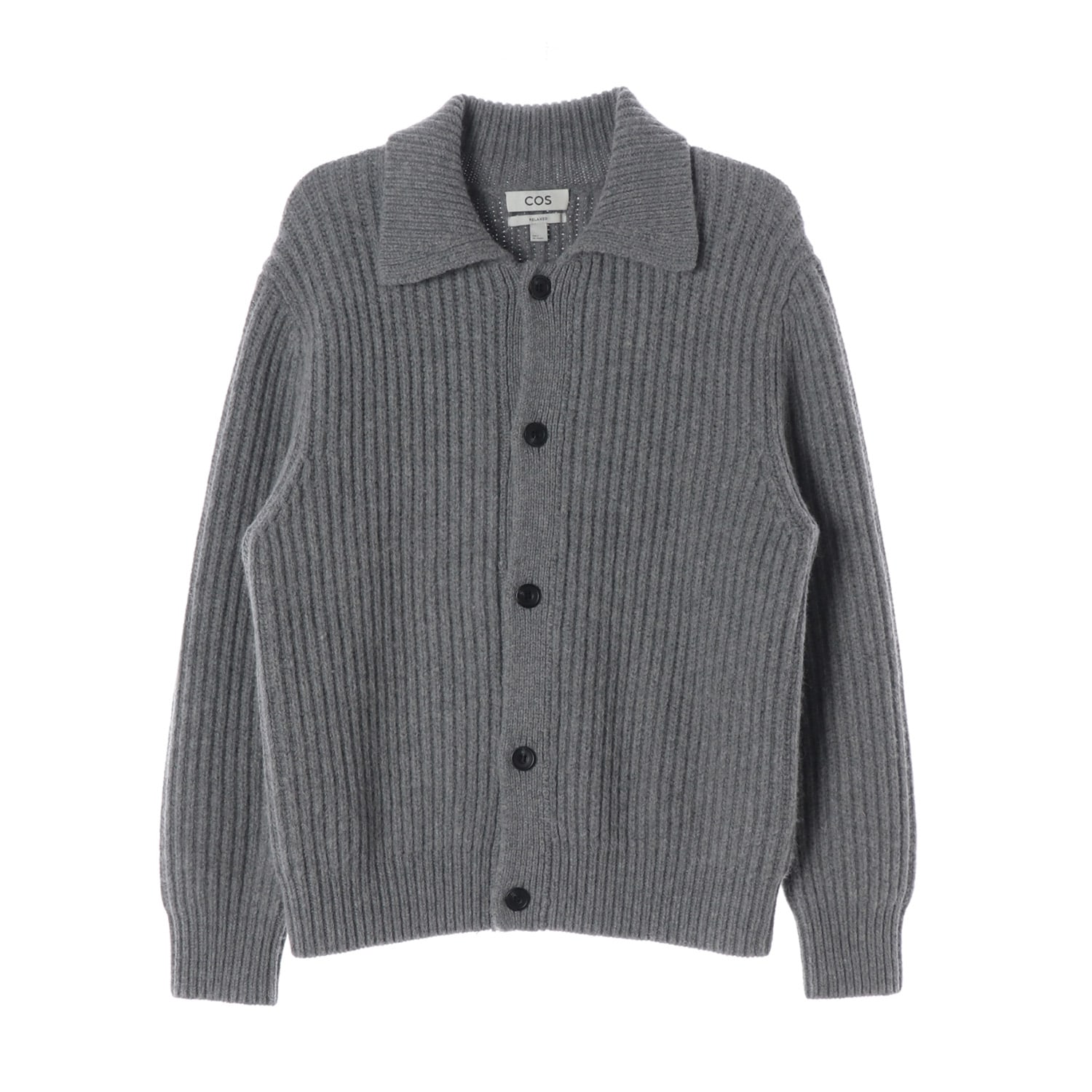 코스 23FW 알파카 울 혼방 가디건 그레이 이미지 1