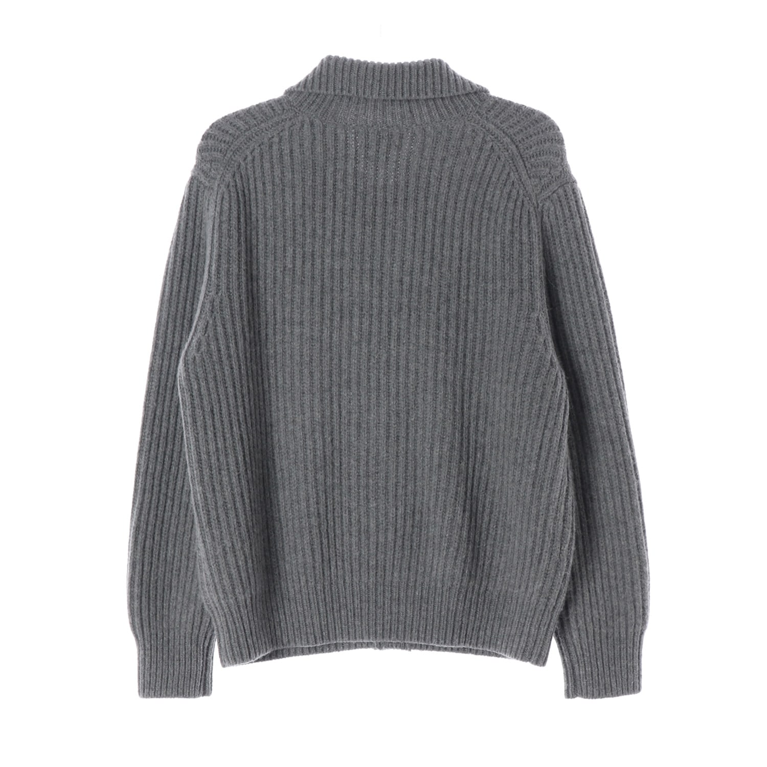 코스 23FW 알파카 울 혼방 가디건 그레이 이미지 2