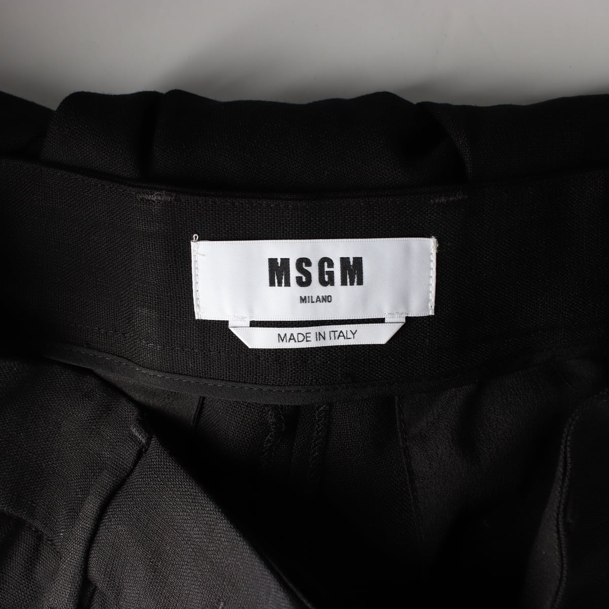 엠에스지엠 MSGM 와이드 스트레이트 슬랙스 차콜 그레이 상세 이미지 3