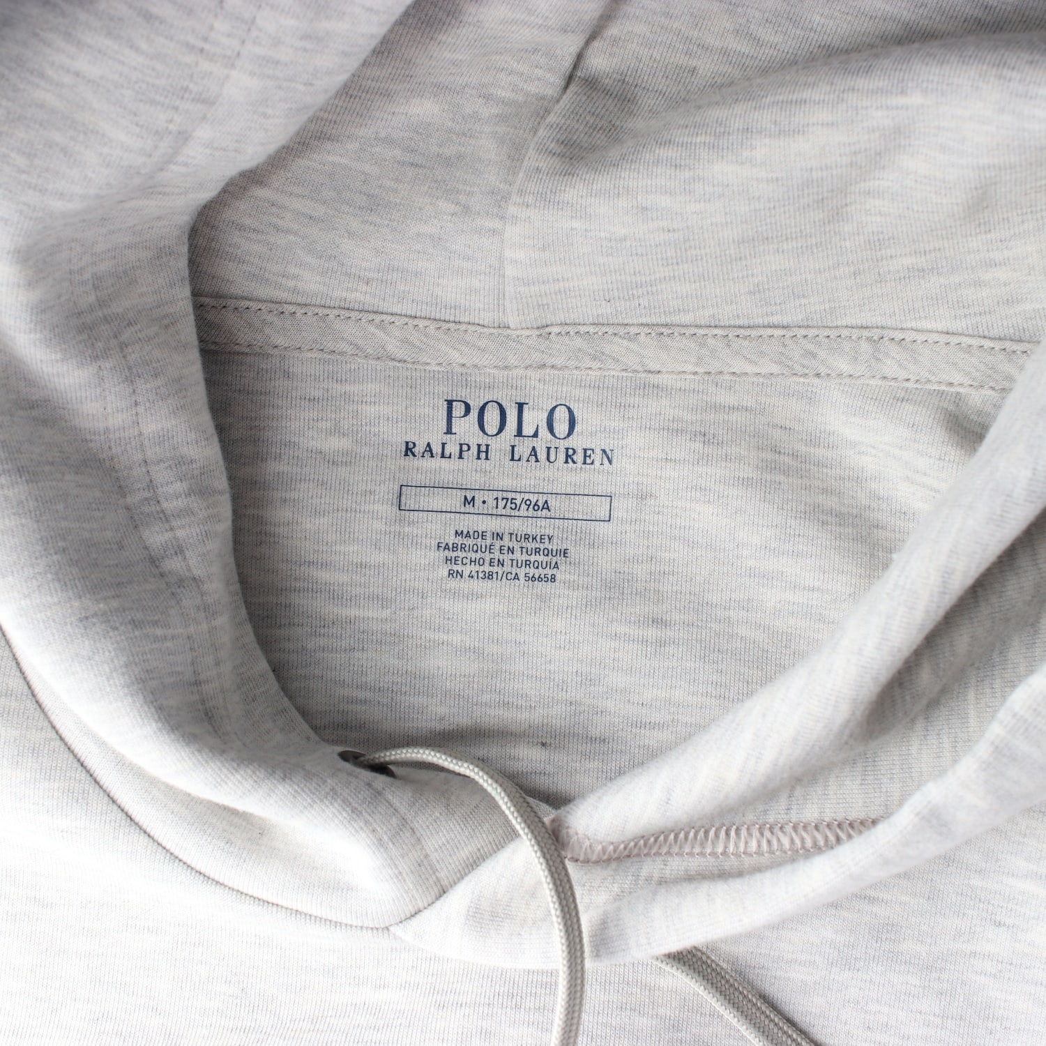 폴로 랄프 로렌 22FW Polo 로고 자수 후드티 후디 멜란지그레이 이미지 3
