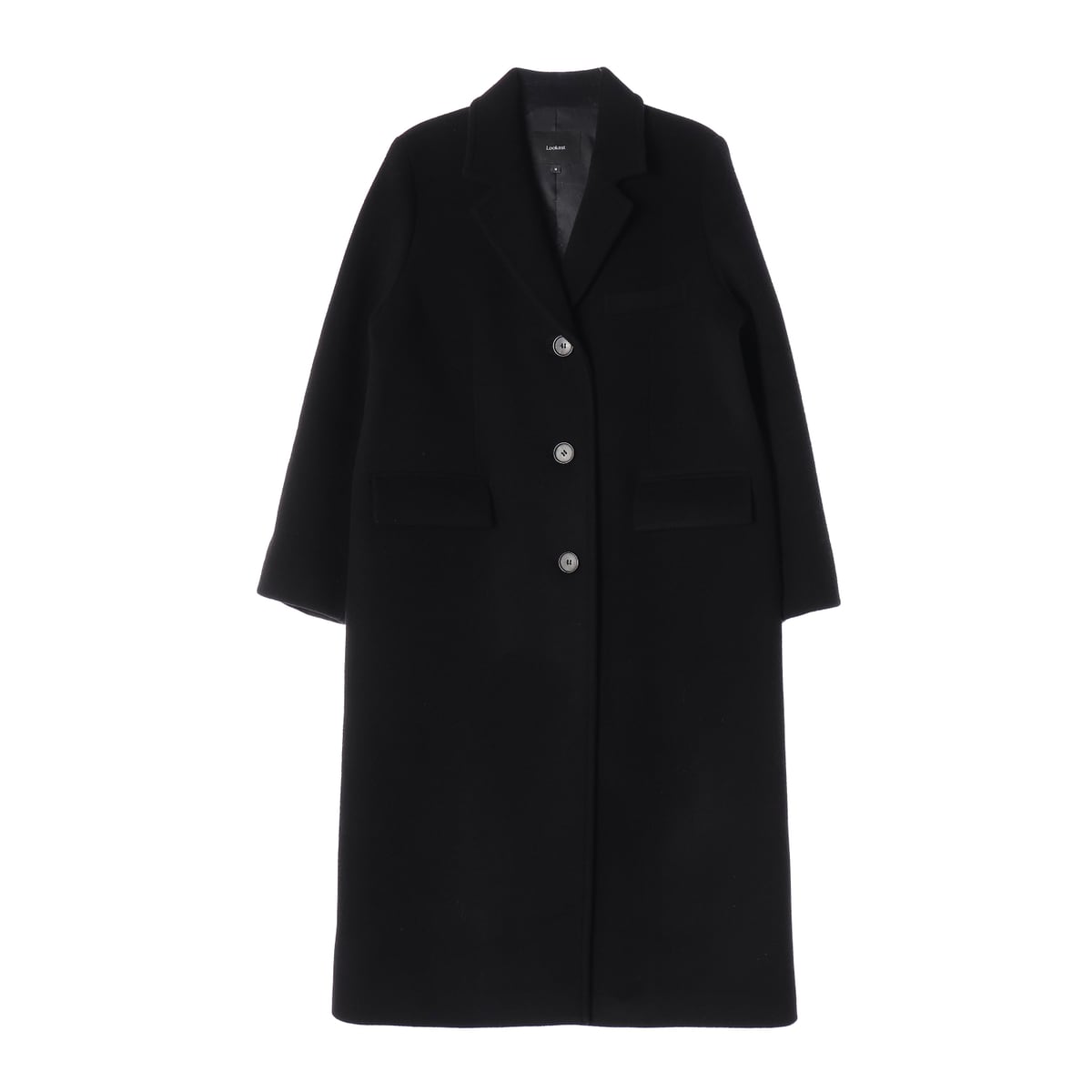 룩캐스트 25FW 울 블렌드 싱글 롱 코트 상세 이미지 1