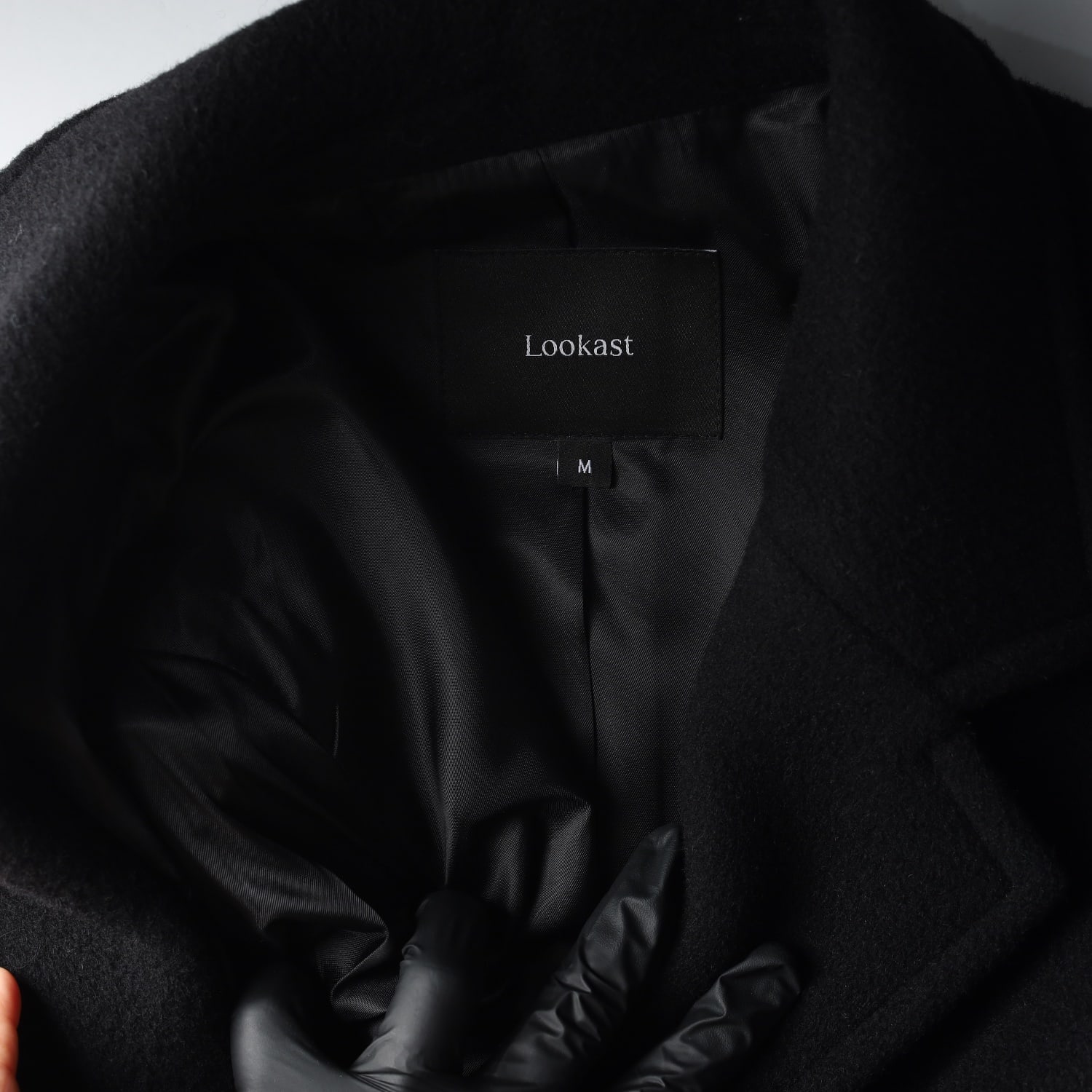 룩캐스트 25FW 울 블렌드 싱글 롱 코트 이미지 3