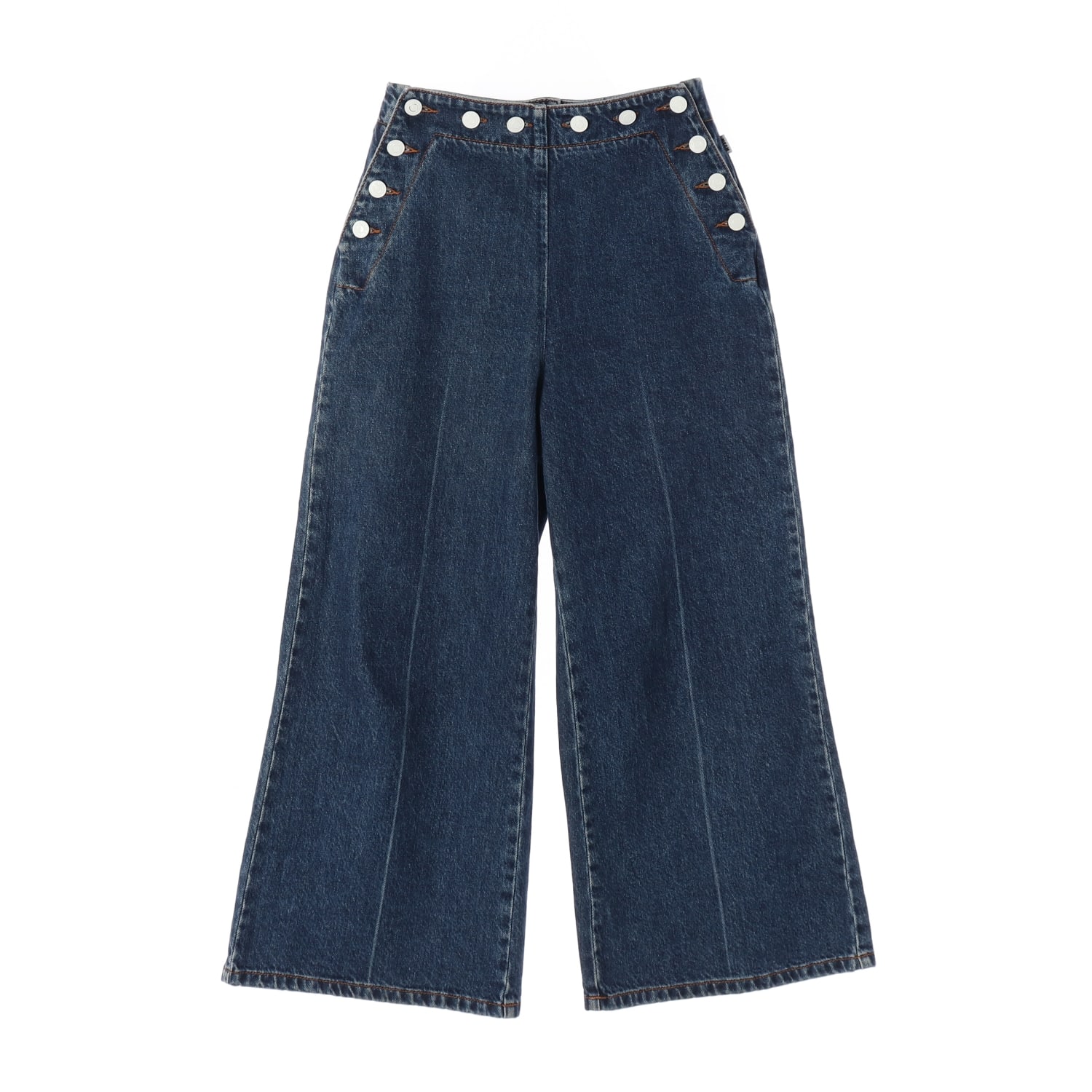 엠에스지엠 MSGM 와이드핏 버튼 데님 팬츠 청바지 이미지 1