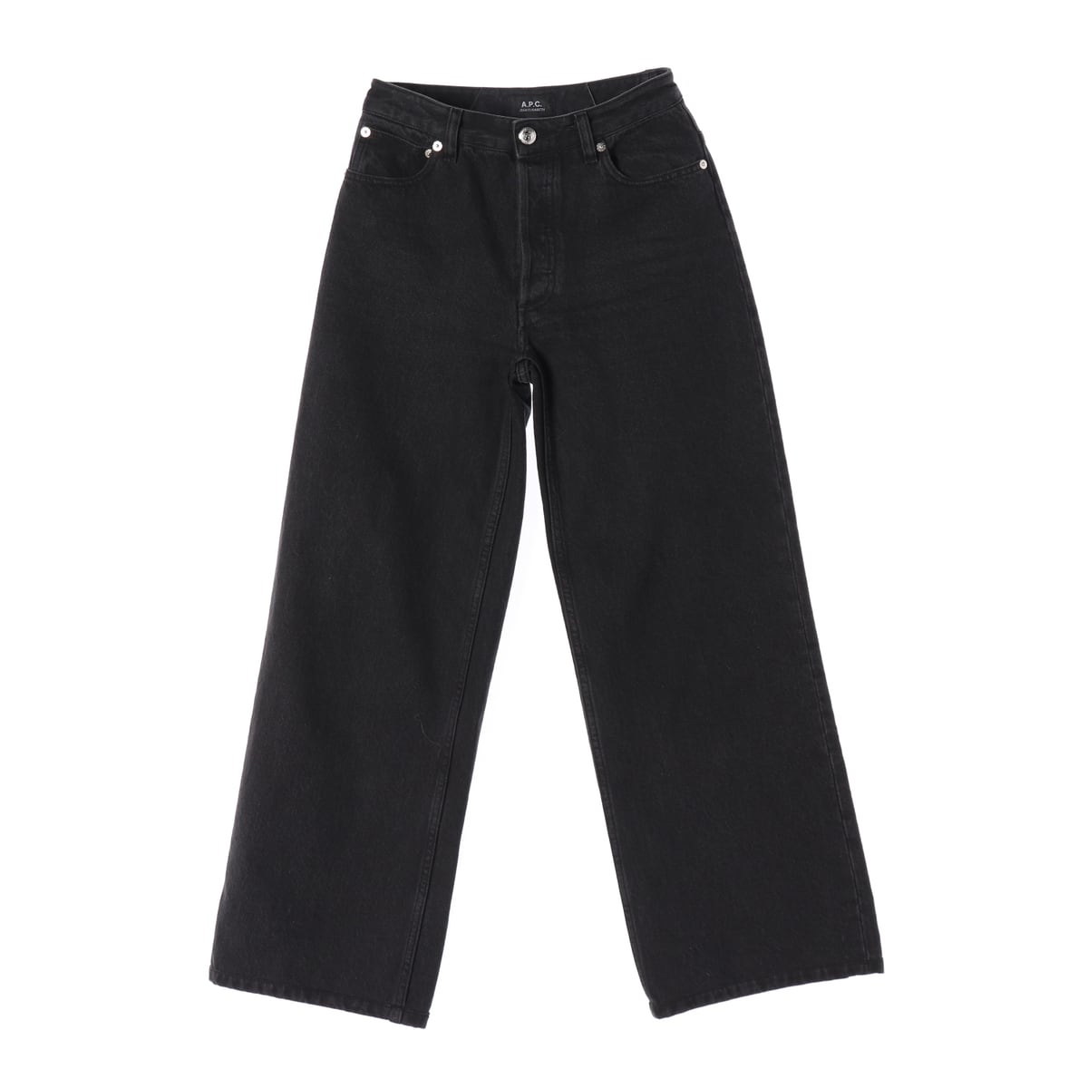 아페쎄 APC 24FW 진 엘리자베스 와이드 데님팬츠 블랙 상세 이미지 1