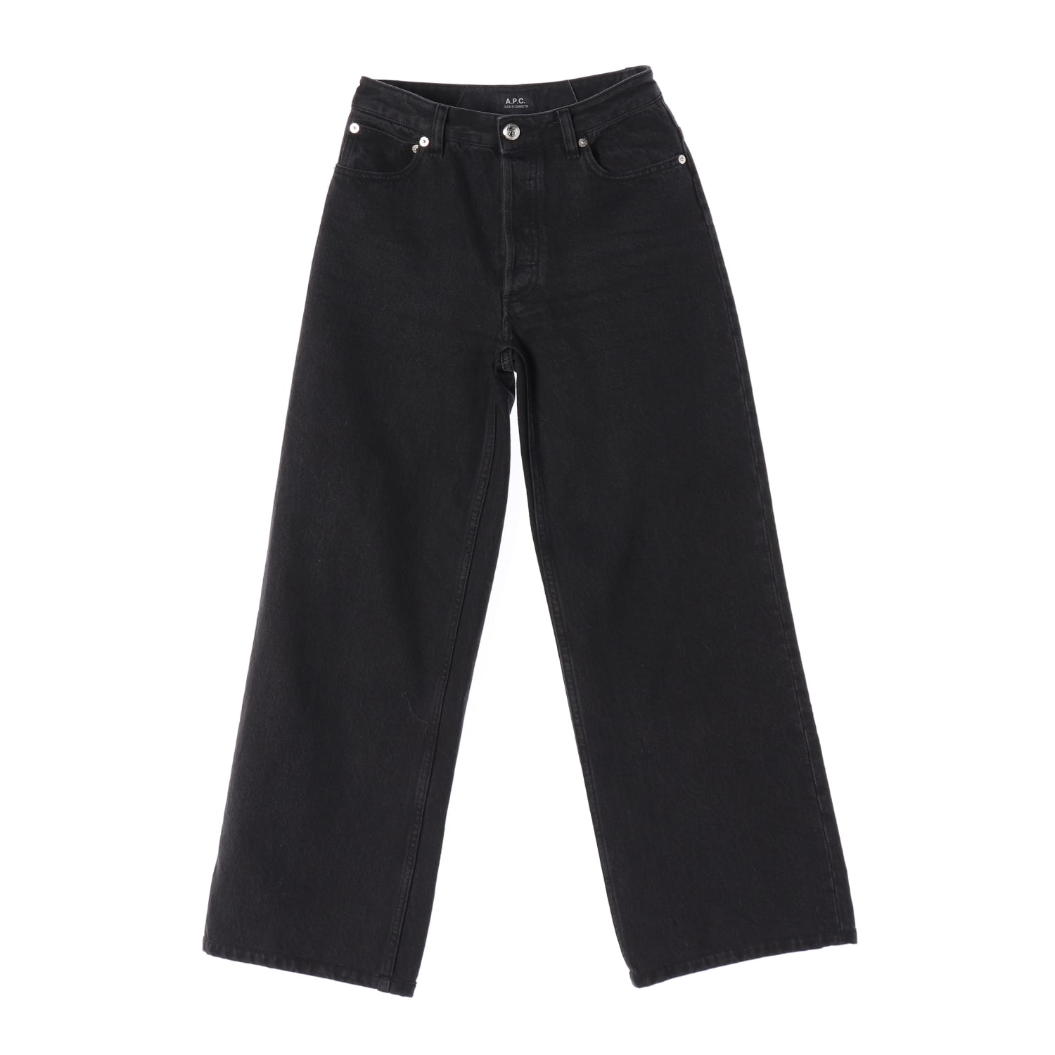 아페쎄 APC 24FW 진 엘리자베스 와이드 데님팬츠 블랙 이미지 1