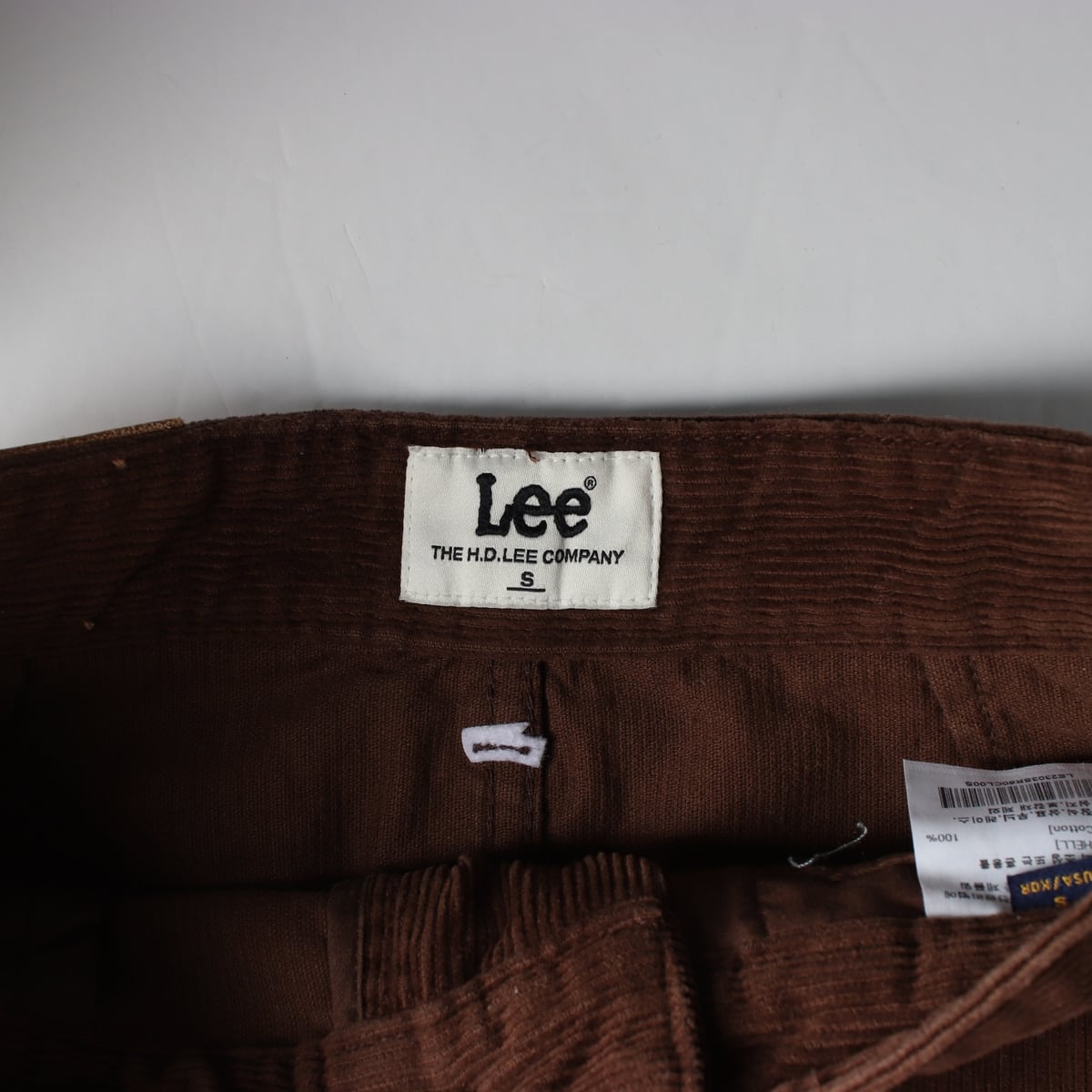리 Lee 23FW 코듀로이 미니 스커트 브라운 상세 이미지 3