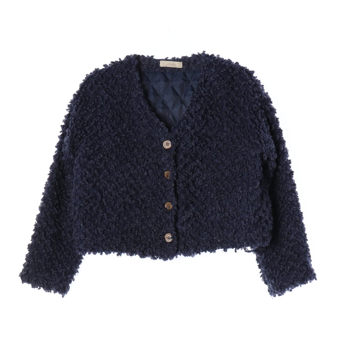 주르티 21FW 울 블렌드 크롭 가디건 상세 이미지 1