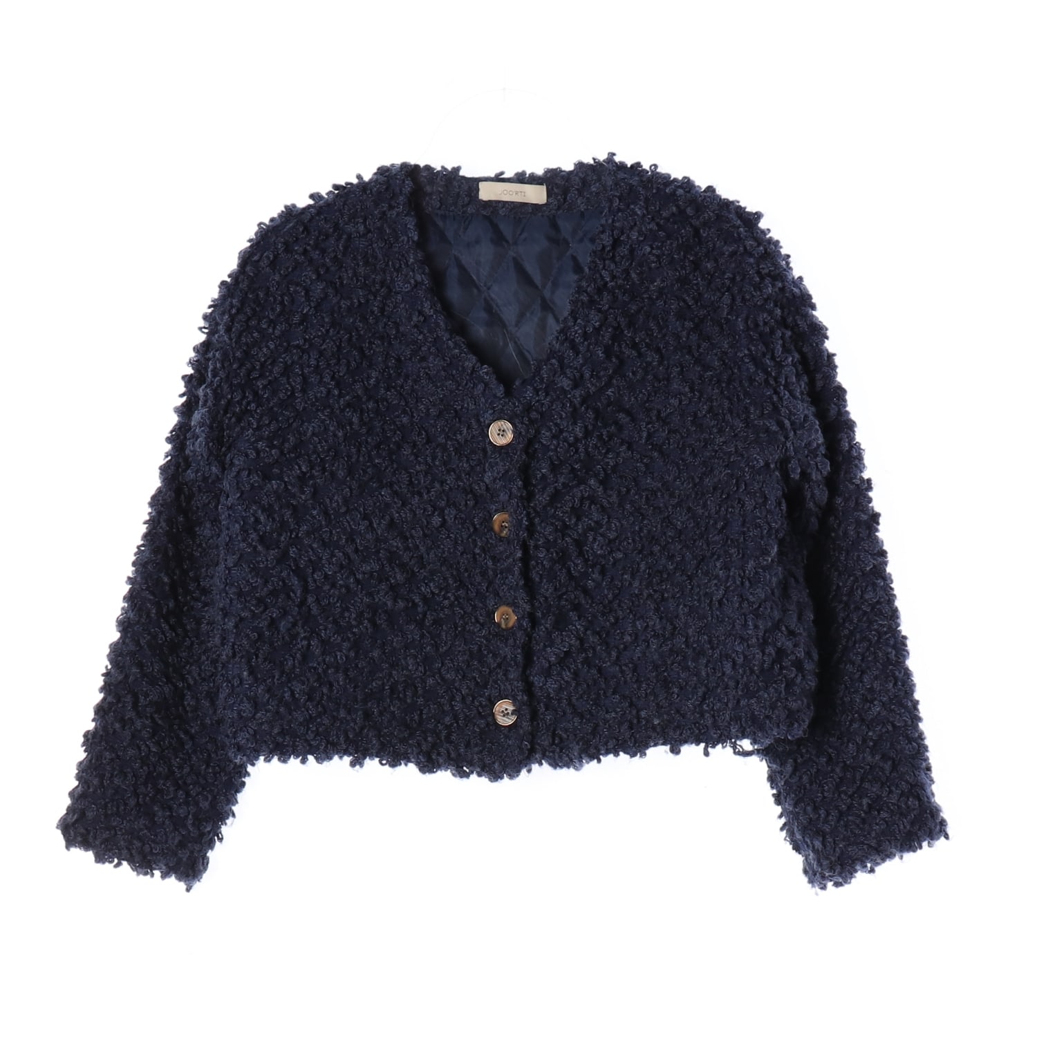 주르티 21FW 울 블렌드 크롭 가디건 이미지 1