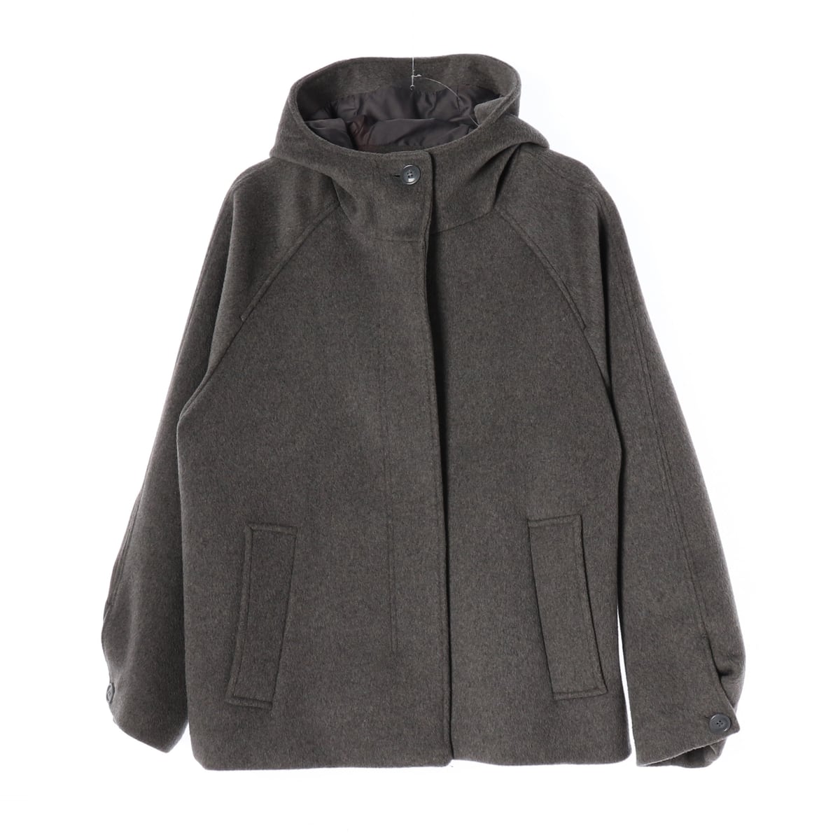 타입서비스 25FW 울 후드 하프 코트 Hooded Half Coat 그레이 상세 이미지 1