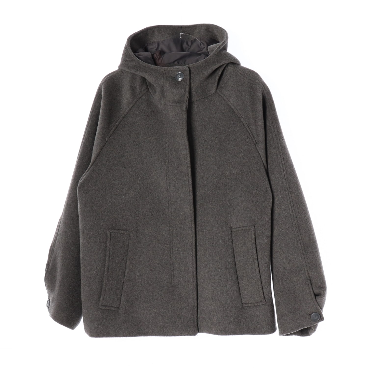 타입서비스 25FW 울 후드 하프 코트 Hooded Half Coat 그레이 이미지 1