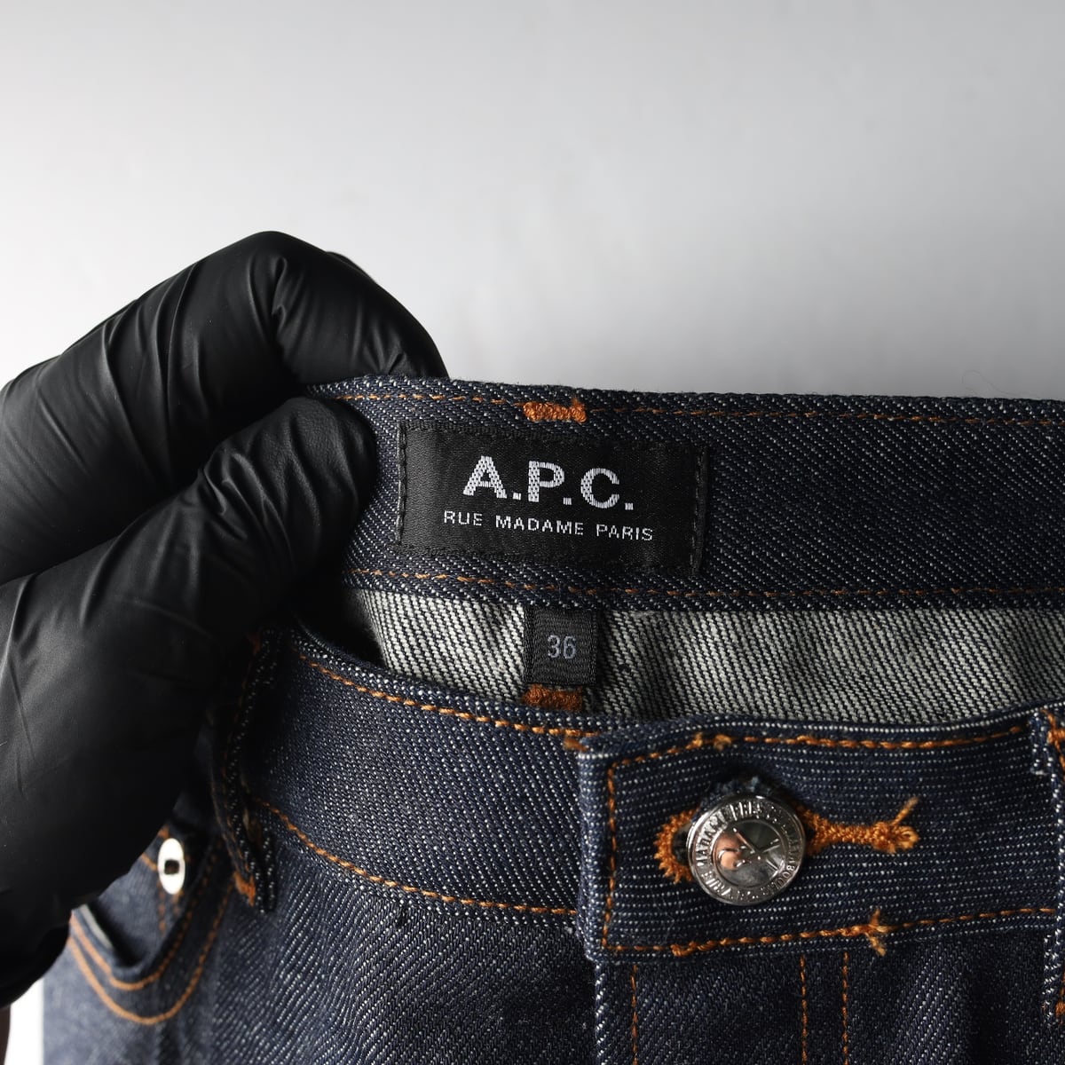 아페쎄 APC 다크인디고 청치마 데님 미니 스커트 상세 이미지 3