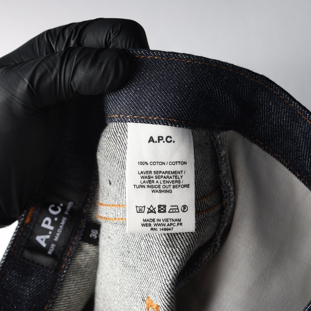 아페쎄 APC 다크인디고 청치마 데님 미니 스커트 상세 이미지 4