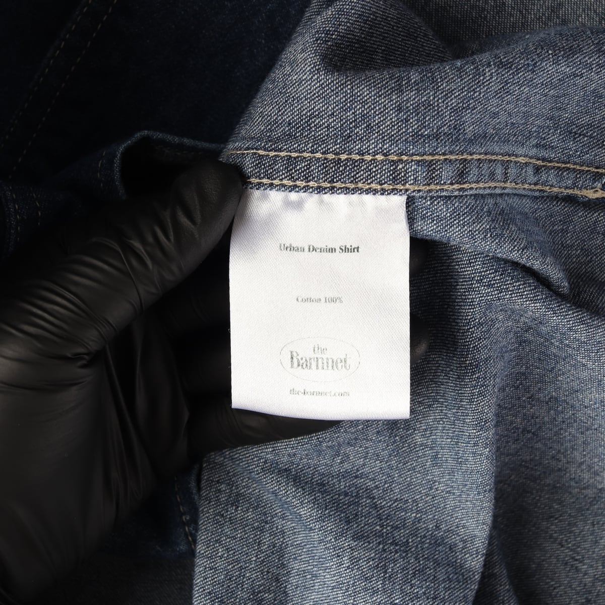 더바넷 포켓 청 데님 셔츠 상세 이미지 4