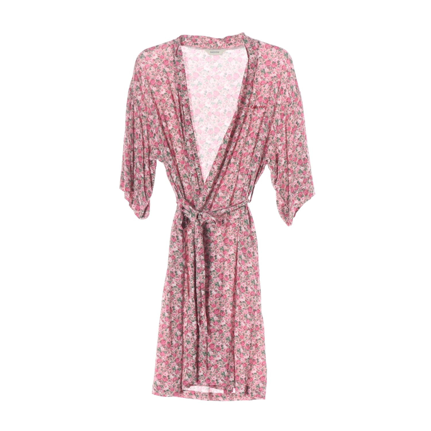 시엔느 24SS Tasha Robe 플로럴 타샤 로브 원피스 가디건 핑크 휴양지 이미지 1