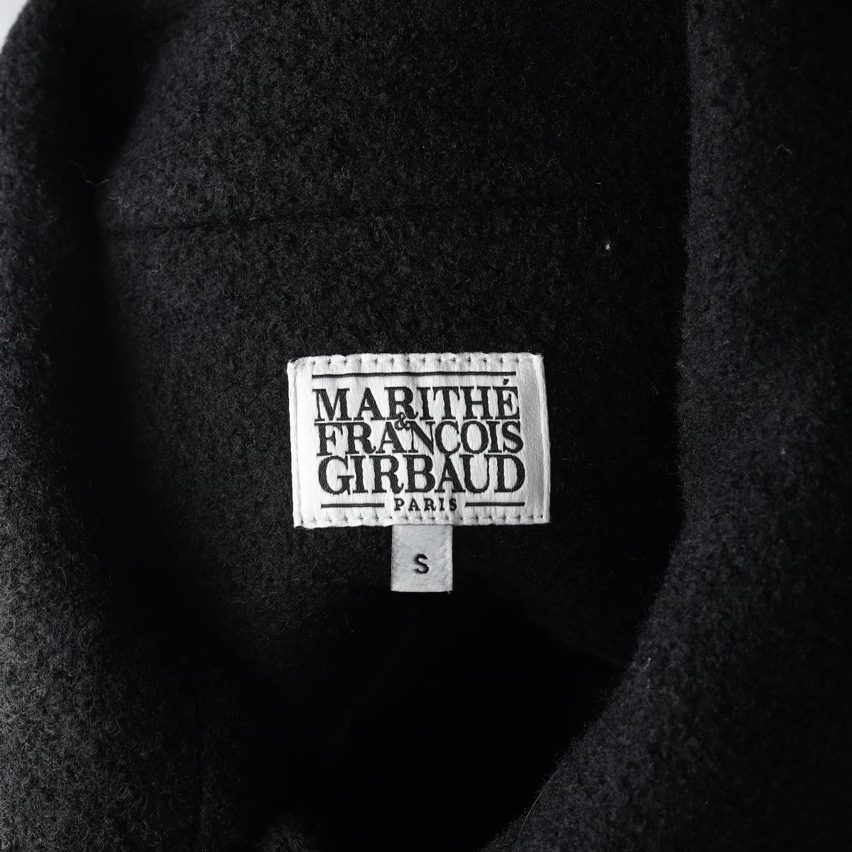 마리떼 프랑소와 저버 22FW 울 블렌드 하프 코트 블랙 상세 이미지 3