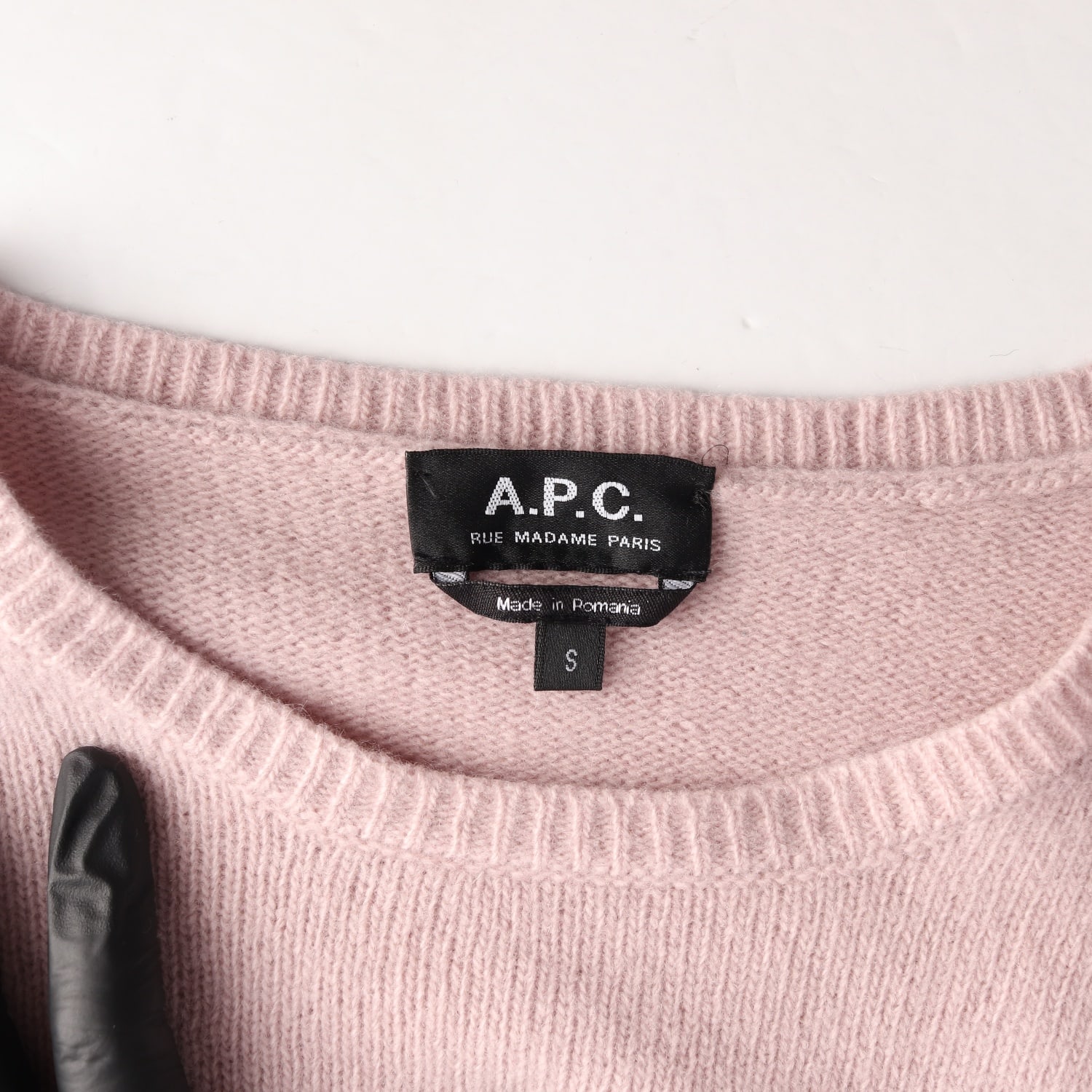 아페쎄 APC 울 캐시미어 100% 라운드 니트 스웨터 핑크 이미지 3