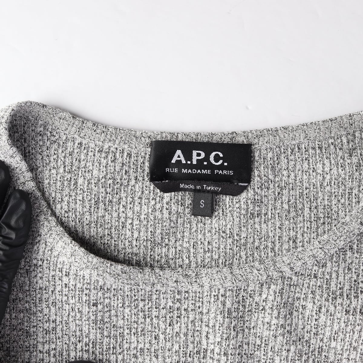 아페쎄 APC 라운드 멜란지 블렌디드 니트 탑  상세 이미지 3