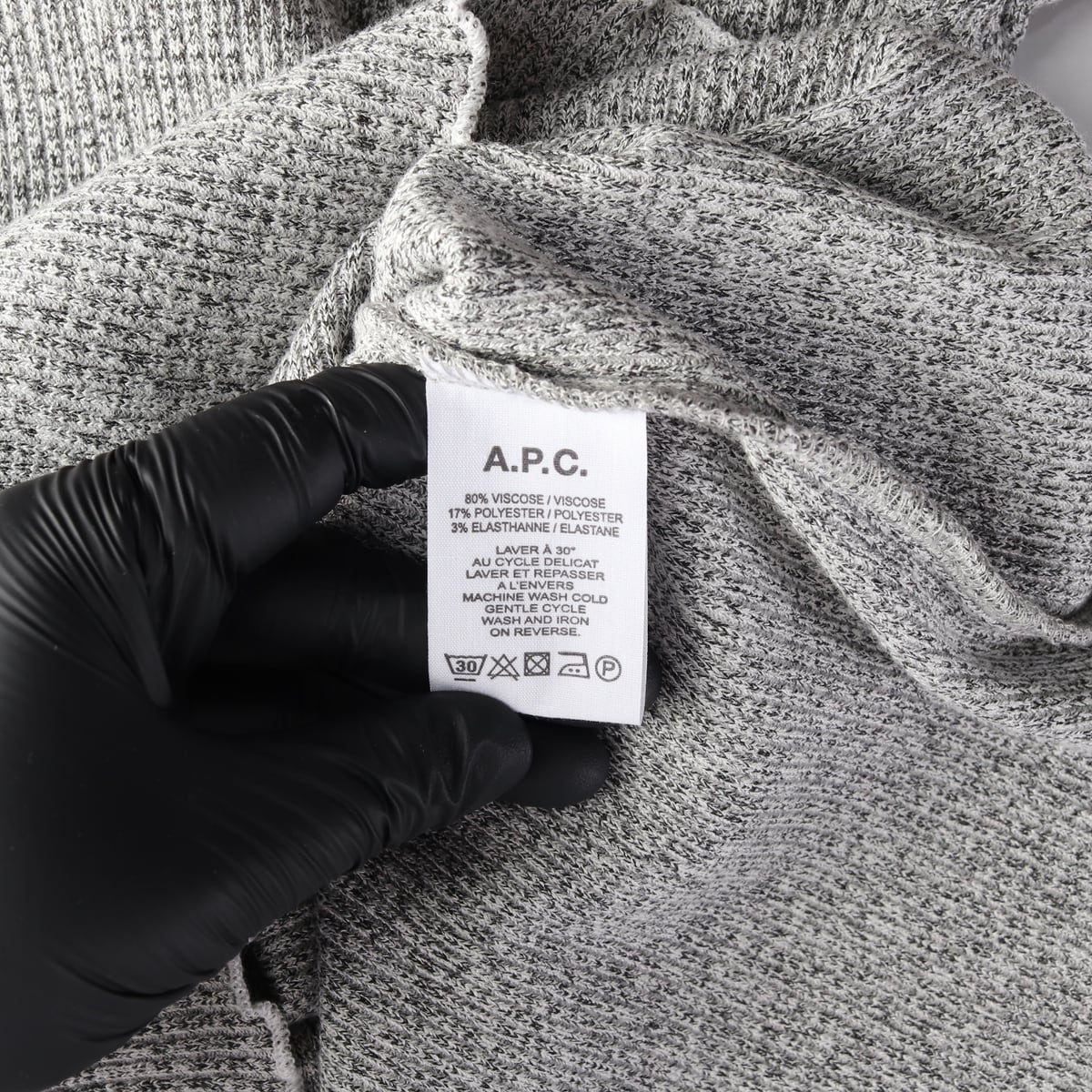 아페쎄 APC 라운드 멜란지 블렌디드 니트 탑  상세 이미지 4