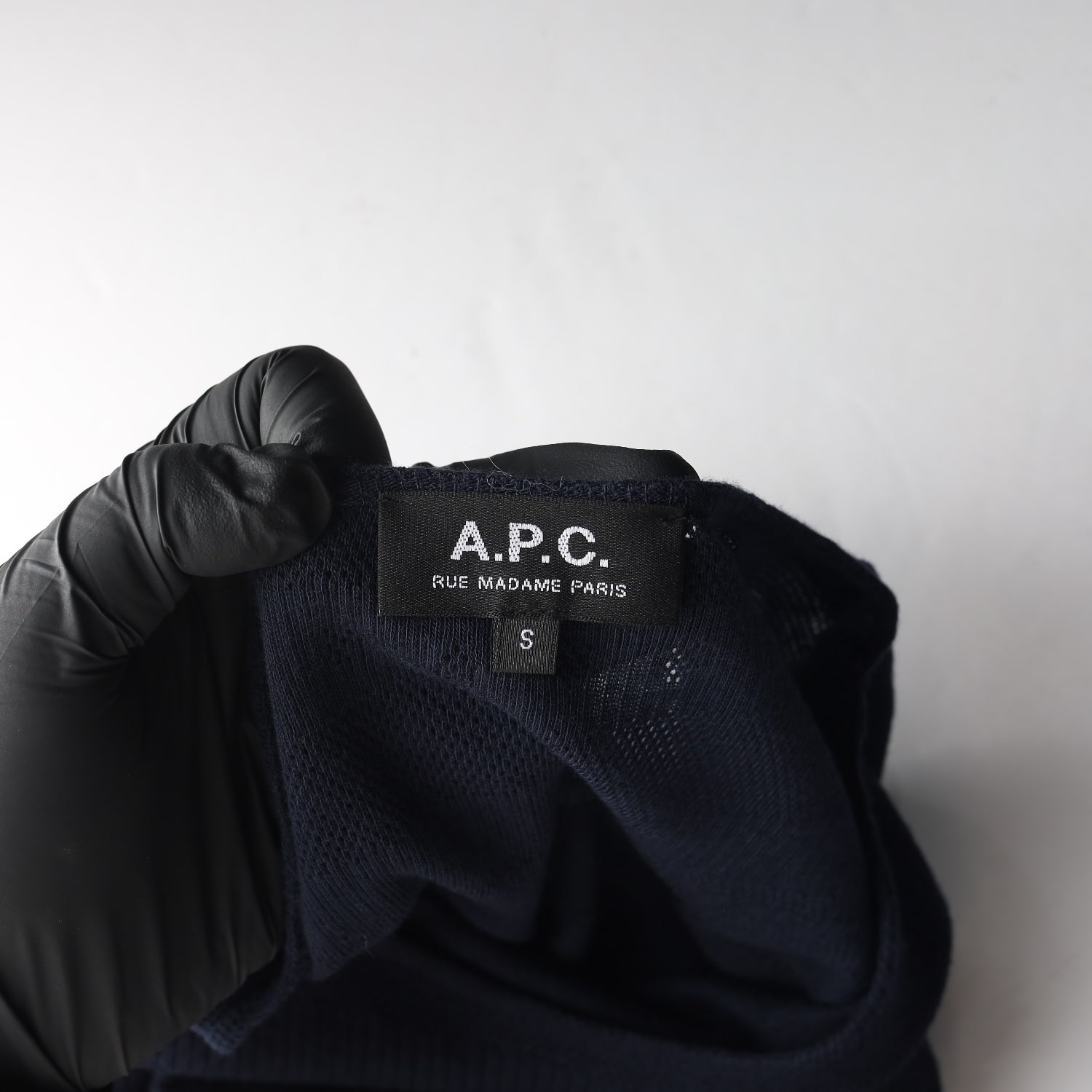 아페쎄 APC 모달 코튼 긴팔 티셔츠 네이비 이미지 3