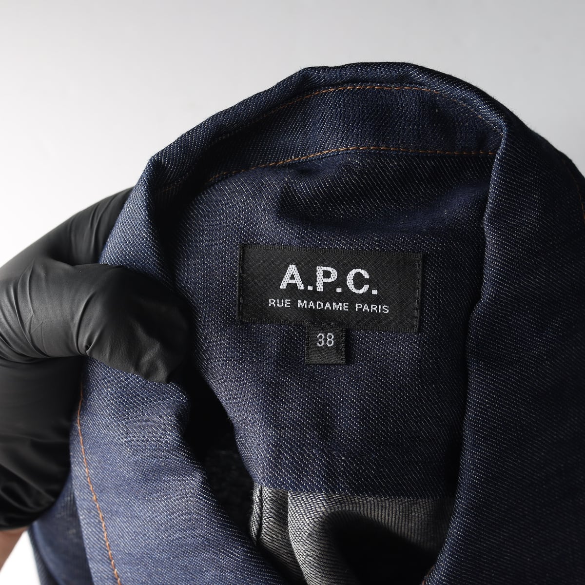 아페쎄 APC  코튼 린넨 데님 재킷 진청 청자켓 상세 이미지 3