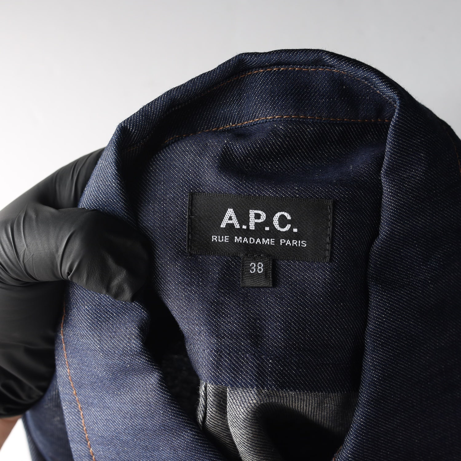 아페쎄 APC  코튼 린넨 데님 재킷 진청 청자켓 이미지 3