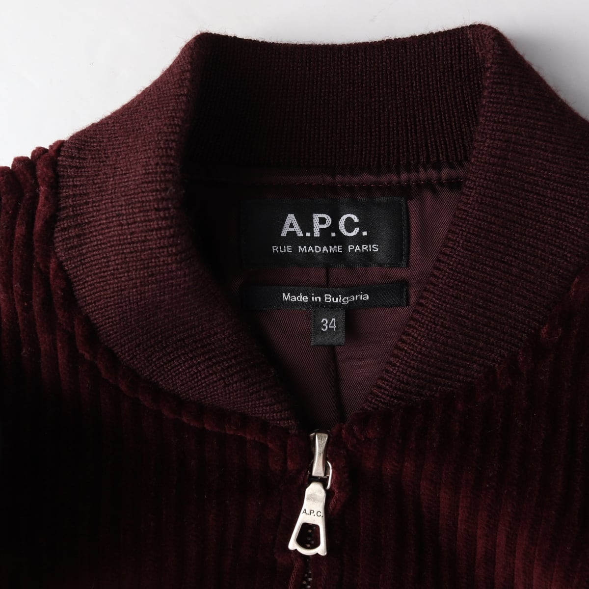 아페쎄 APC 코듀로이 레귤러핏 블루종 재킷 레드 상세 이미지 3