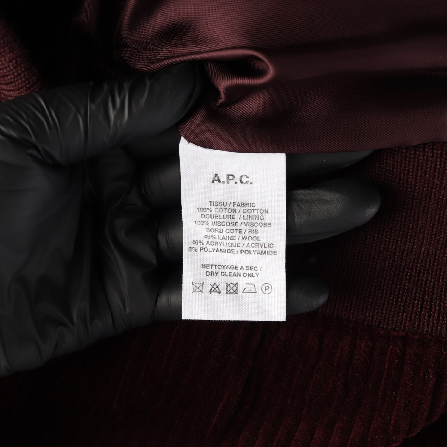 아페쎄 APC 코듀로이 레귤러핏 블루종 재킷 레드 이미지 4
