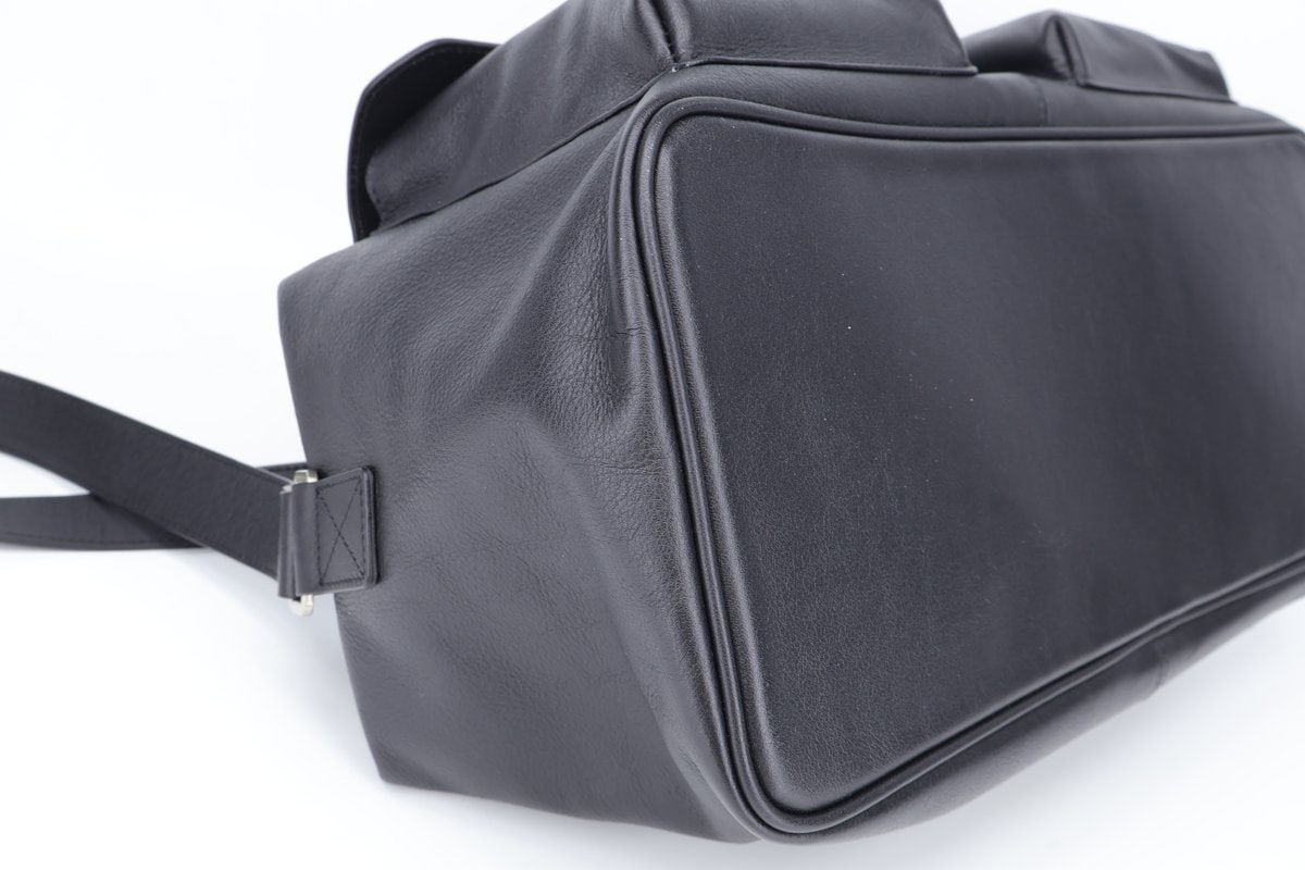 튜드먼트 FLAP POCKET 천연 소가죽 사첼백 숄더백 블랙 이미지 5