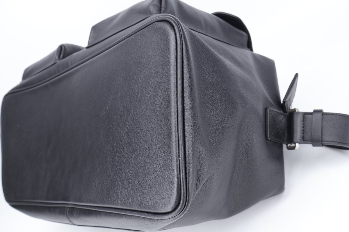 튜드먼트 FLAP POCKET 천연 소가죽 사첼백 숄더백 블랙 이미지 6