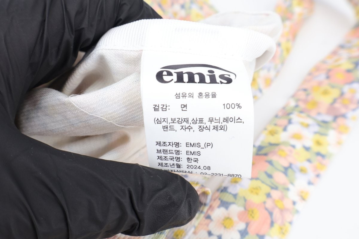 이미스 24FW  파스텔 플라워 코듀로이 에코백 이미지 9