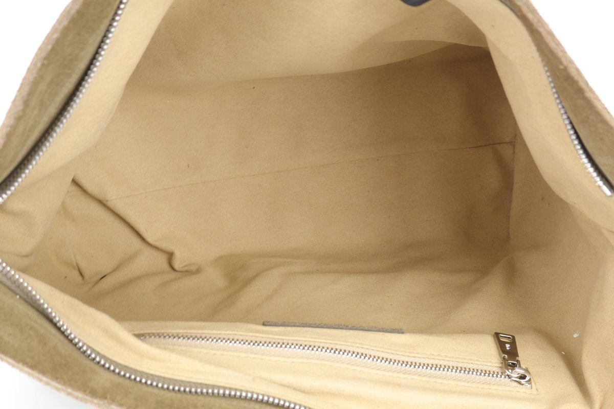 미닛뮤트 25 tote bag 천연소가죽 스웨이드 토트백 믹스베이지 이미지 7