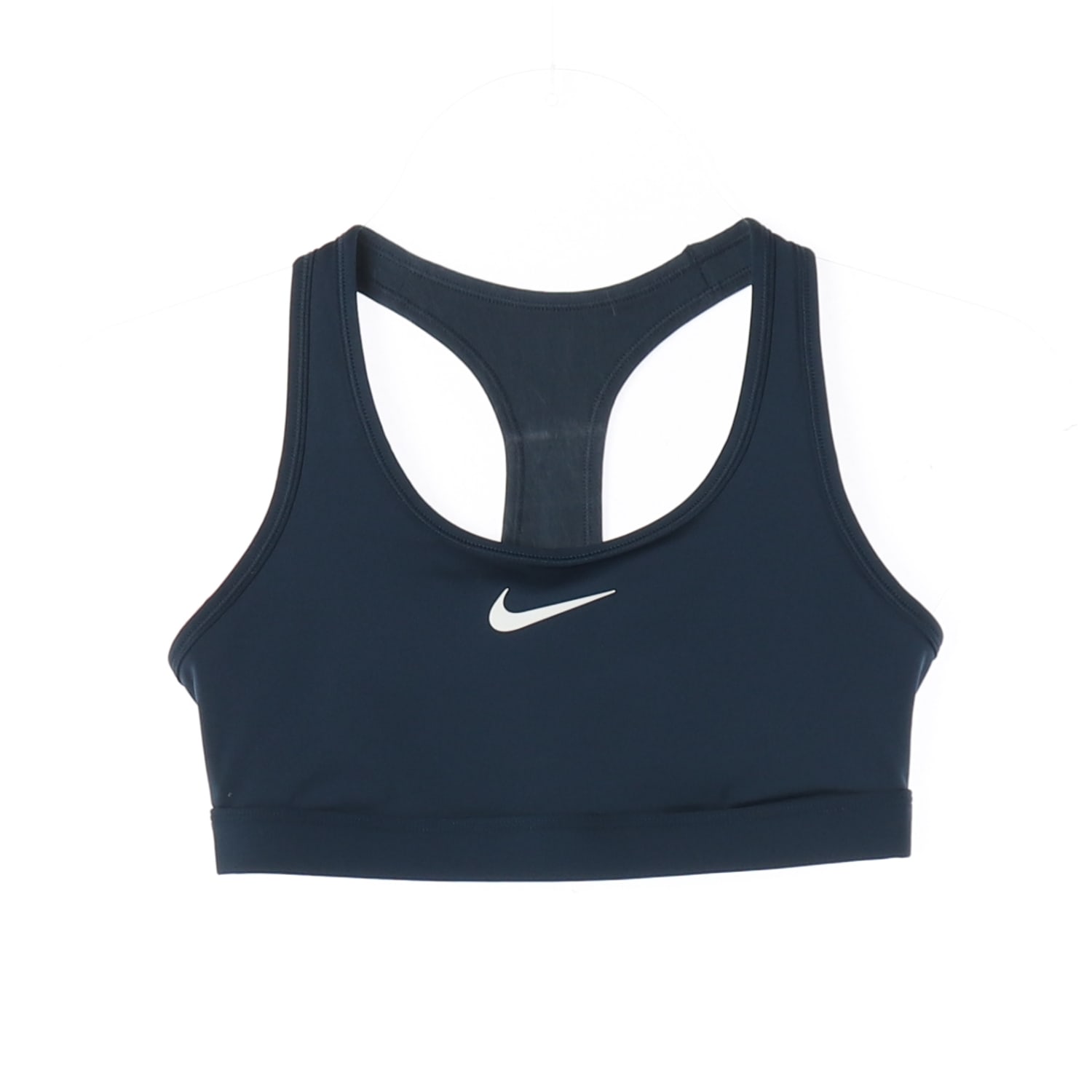 나이키 DRI-FIT 스우시 로고 레이서백 스포츠 브라탑 이미지 1