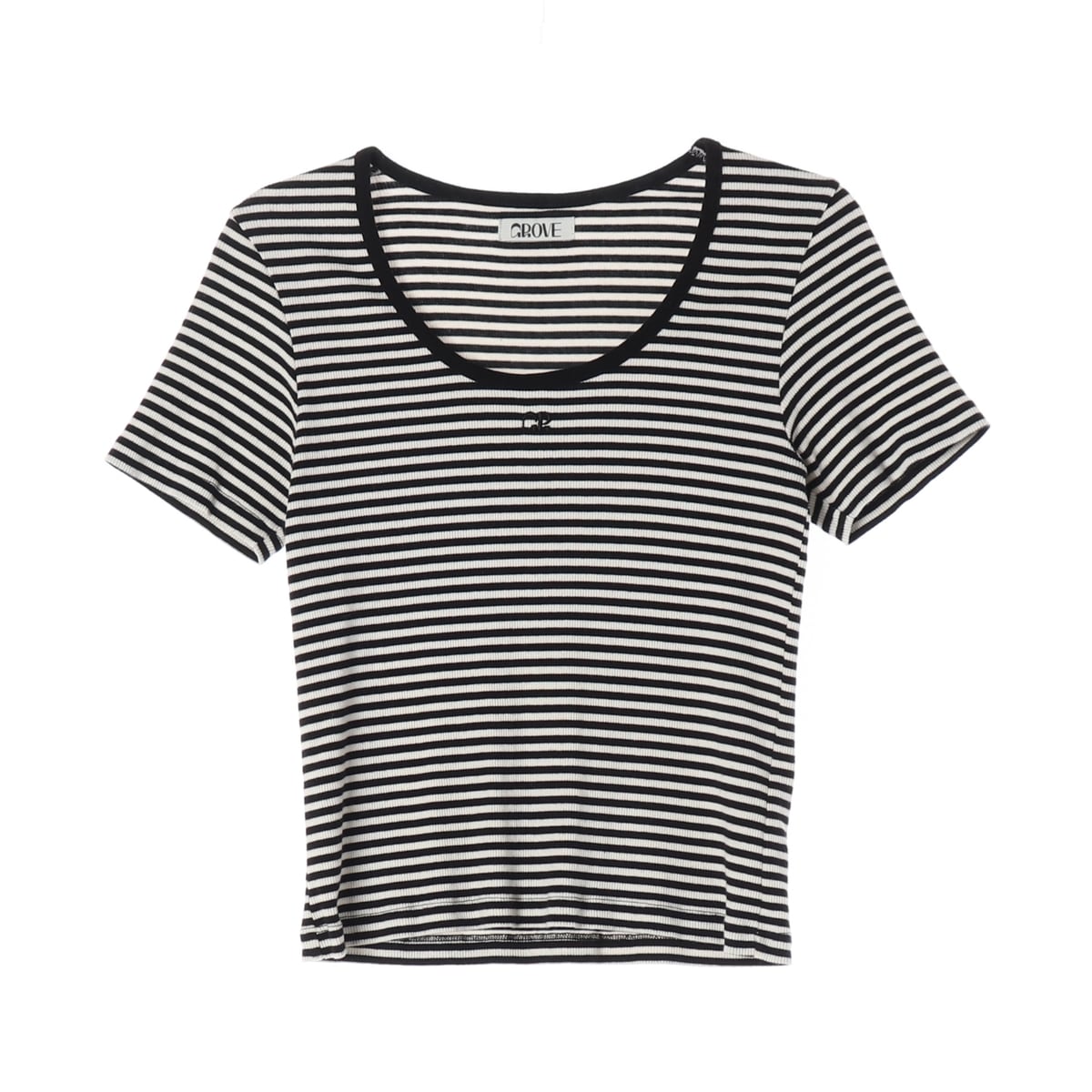 그로브 SAND T SHIRT 스트라이프 슬림핏 반팔 티셔츠 상세 이미지 1