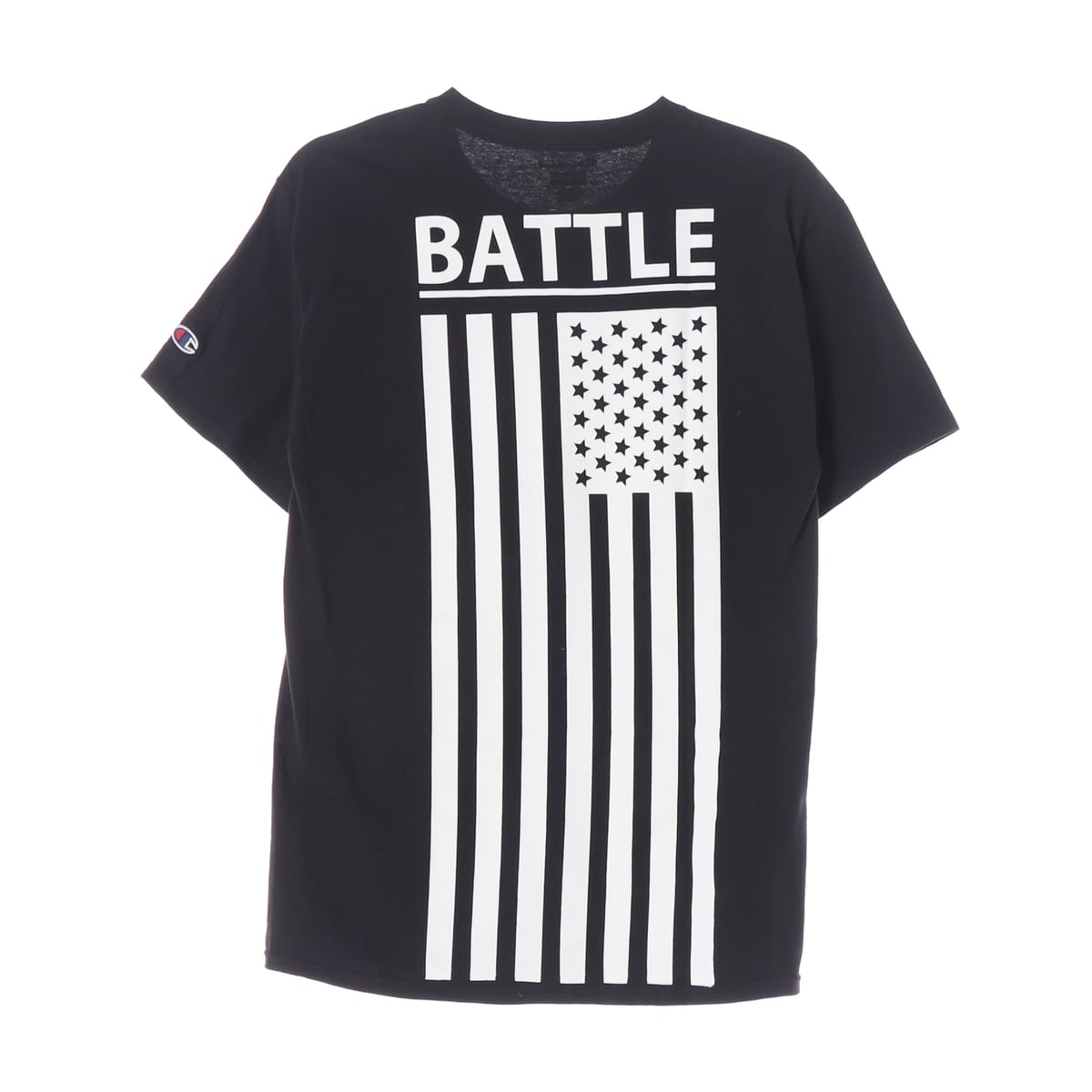 챔피온 23SS BATTLE 미국 국기 그래픽 면 반팔 티셔츠 상세 이미지 2