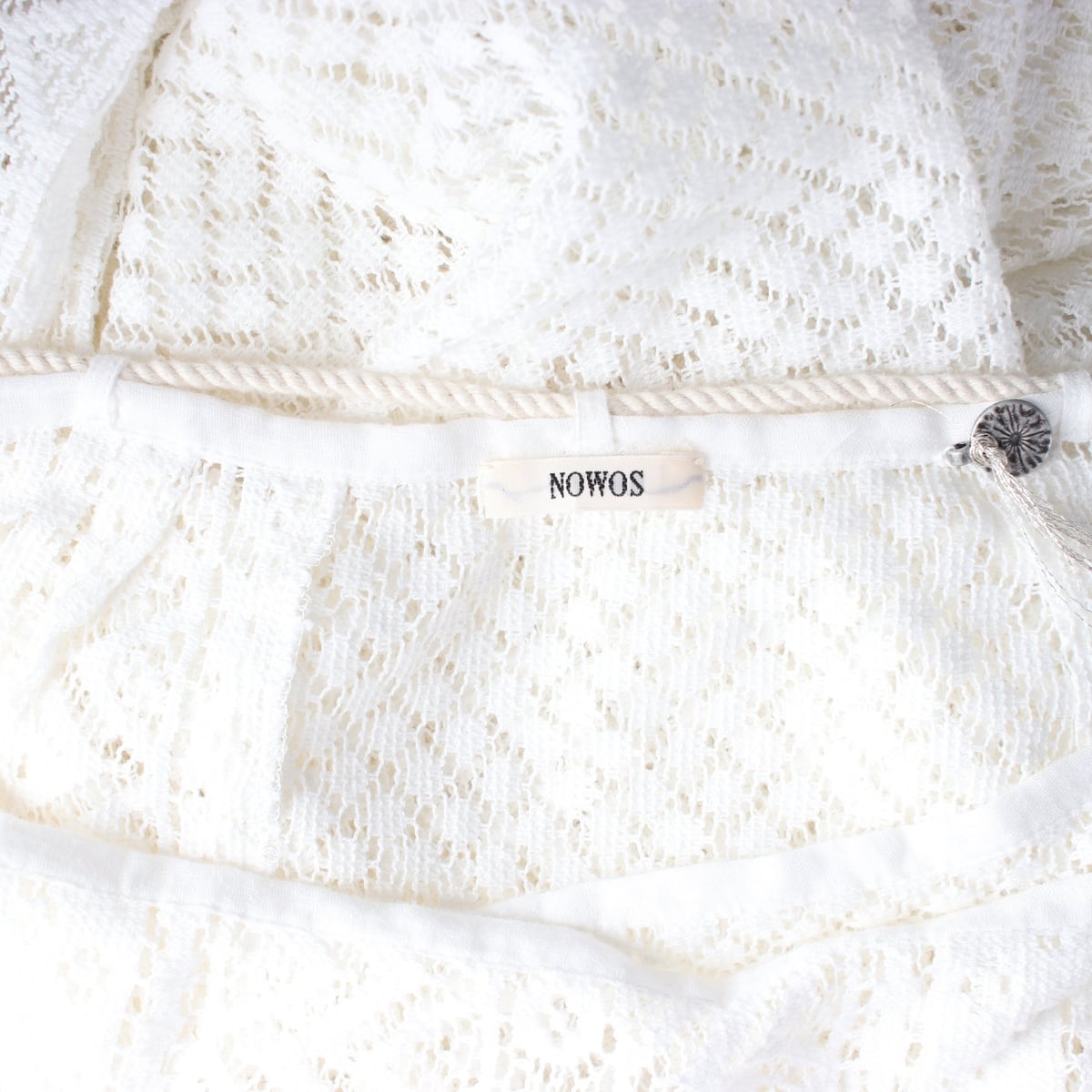 노워스 NOWOS 25SS 레이스 랩 스트레이트 롱 스커트 상세 이미지 3