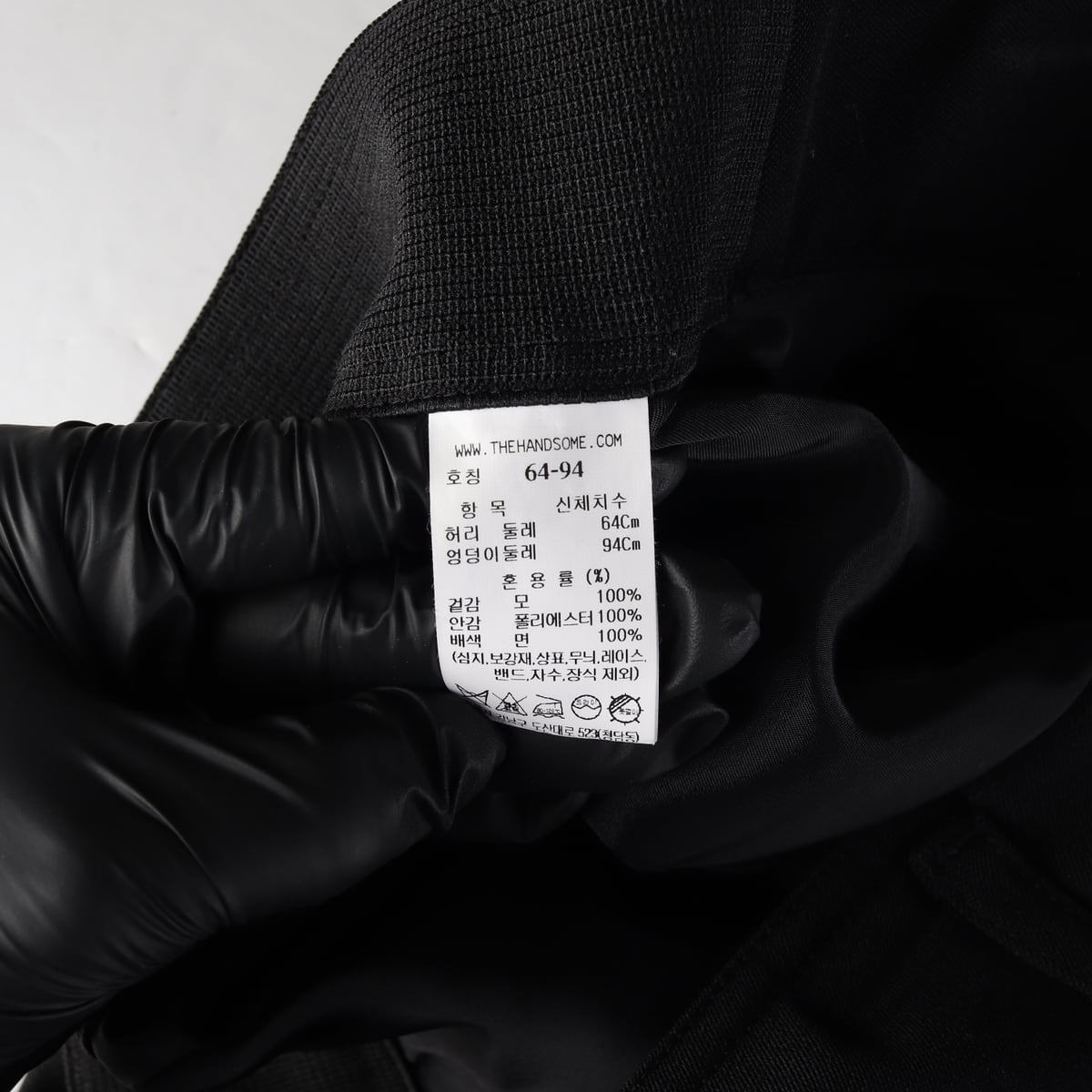타임 24SS 핀턱 와이드 밴딩 슬랙스 팬츠 블랙 상세 이미지 4