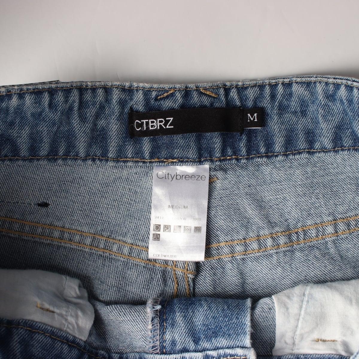 시티브리즈 22SS 디스트로이드 스트레이트 데님 팬츠 상세 이미지 3
