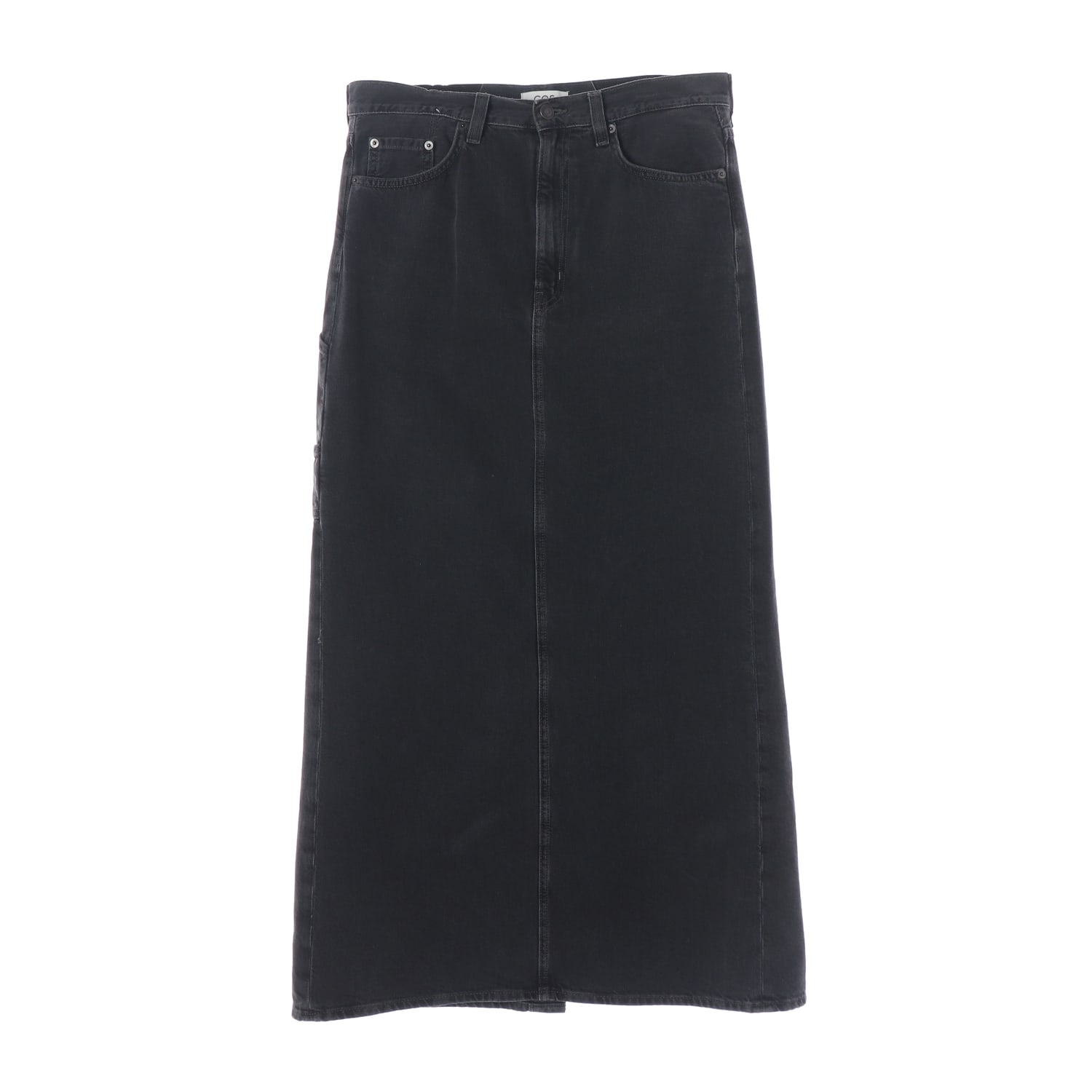 코스 23SS 데님 롱 스커트 맥시 흑청 청치마 이미지 1